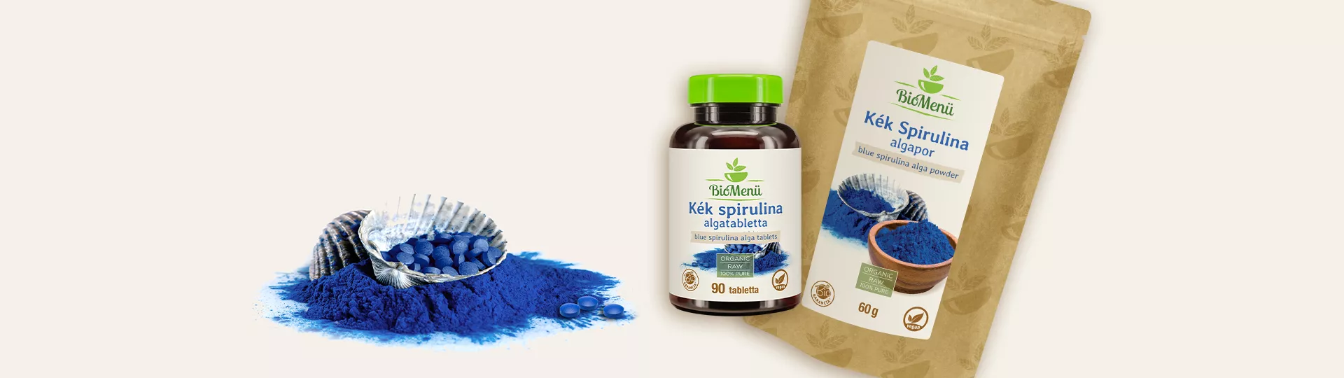 Spirulină albastră strălucitoare! Plină de antioxidanți puternici pentru vitalitate naturală și susținere a organismului