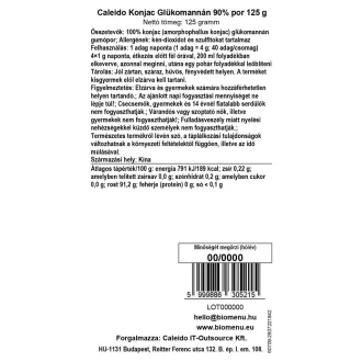 Caleido Konjac Glucomannan 90% pulbere 125 g imagine produs