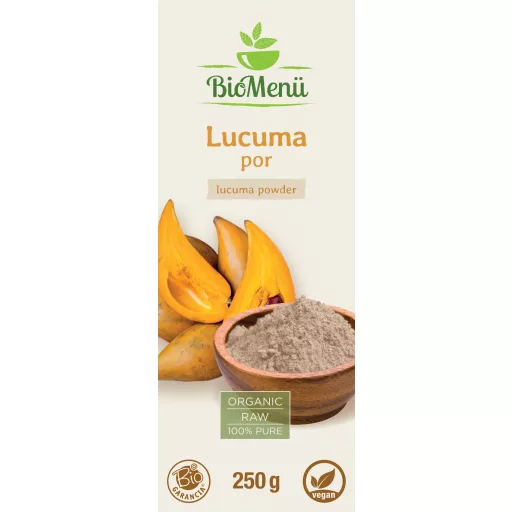 BioMenü bio Lucuma pudră 250 g etichetă