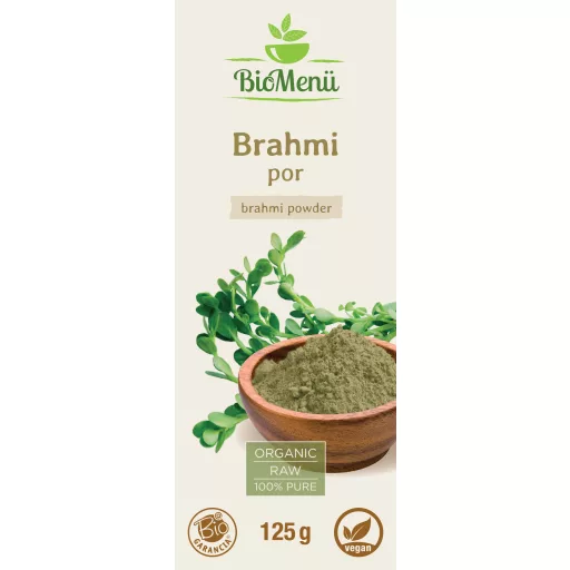 BioMenü bio Brahmi pudră 125 g etichetă
