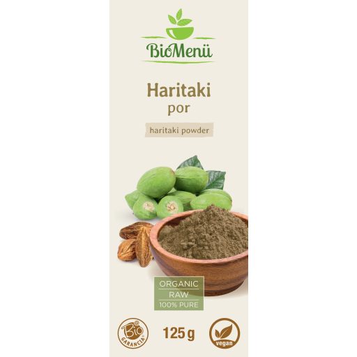 BioMenü Bio Haritaki pudră 125 g etichetă