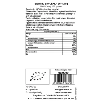 BioMenü bio Sfeclă pudră 125 g imagine produs