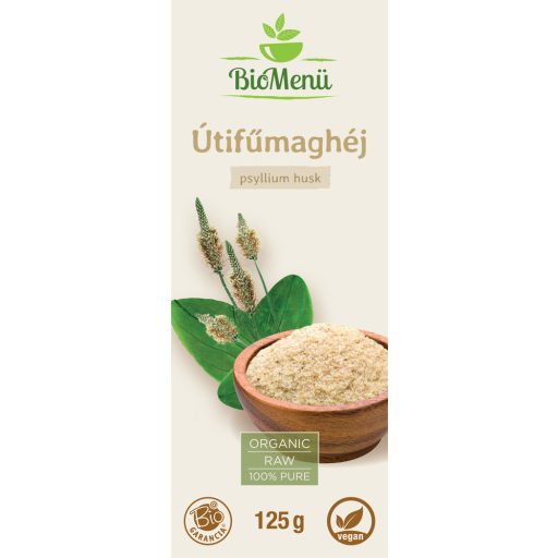 BioMenü bio Coajă de Pătlagină 125 g etichetă