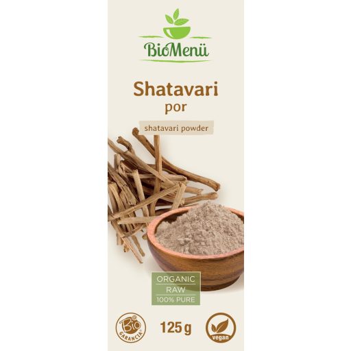 BioMenü bio Shatavari pudră 125 g etichetă
