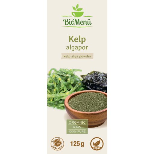 BioMenü bio Kelp - Alge Marine pudră 125 g etichetă