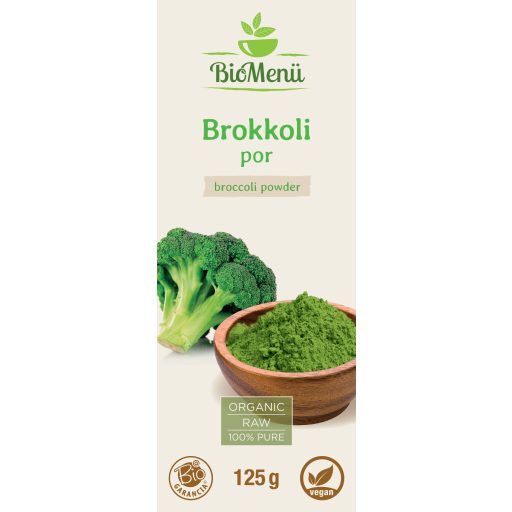 BioMenü bio Broccoli pudră 125 g etichetă