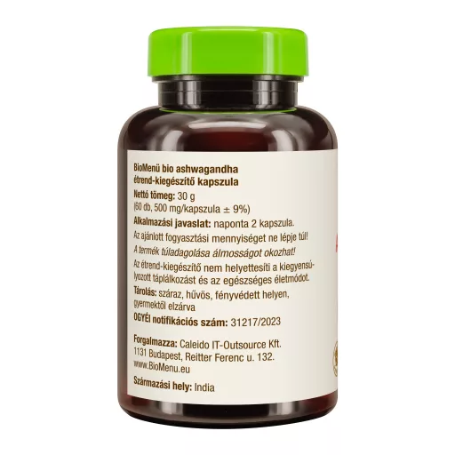 BioMenü bio Ashwagandha capsule 60 buc