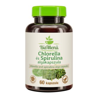 BioMenü bio Chlorella si Spirulina Alga capsule 60 buc imagine produs