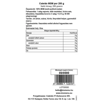 Caleido MSM pudră 250 g imagine produs