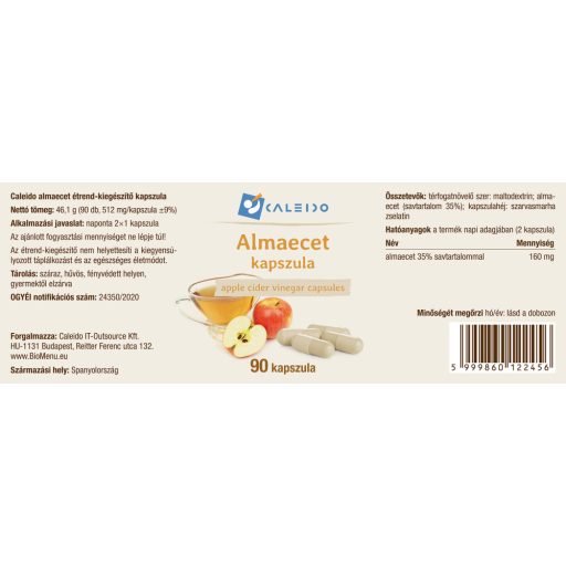 Caleido Otet de Mere capsule 90 buc etichetă