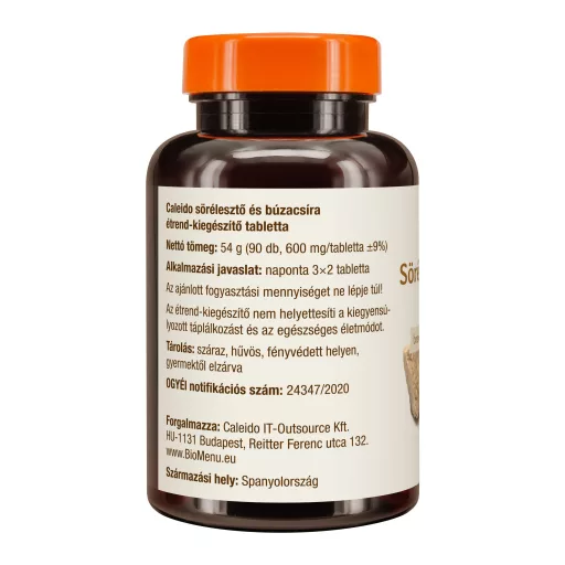 Caleido Drojdie de Bere + Germeni de Grau comprimate 90 buc