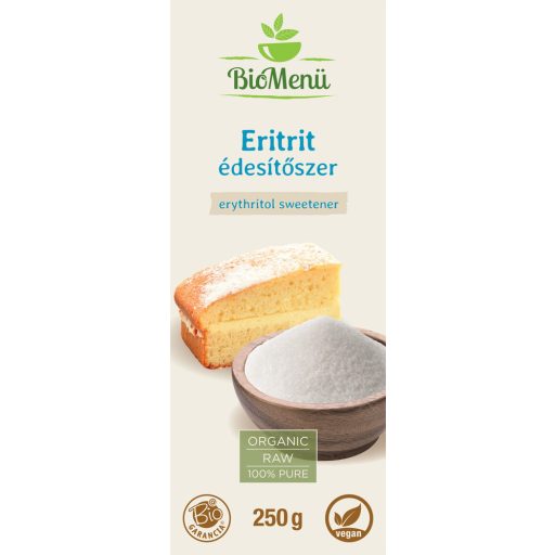 BioMenü bio Eritritol îndulcitor 250 g etichetă