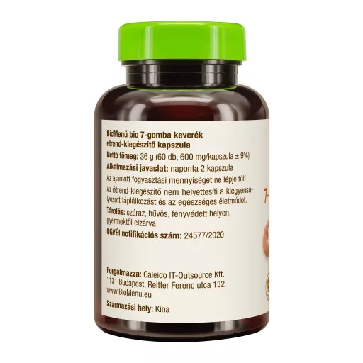 BioMenü bio mix de 7-Ciuperci capsule 60 buc