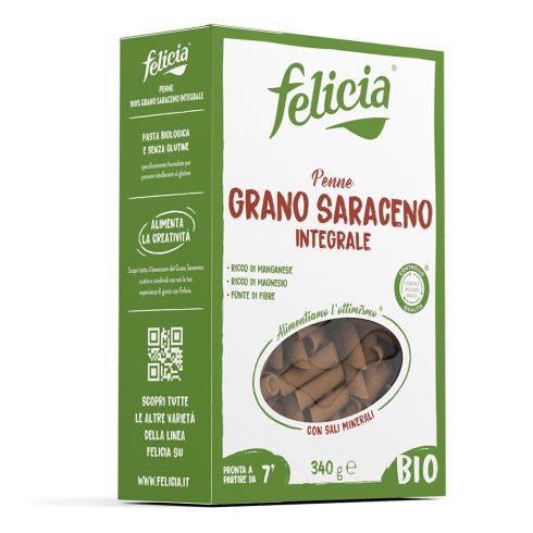 Felicia bio paste gluten free din hrisca penne 250 g