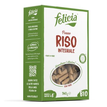 Felicia bio paste gluten free din orez brun penne 250 g