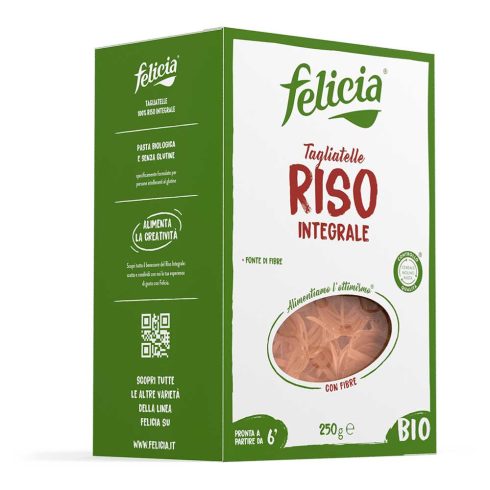 Felicia bio paste gluten free din orez brun tagliatelle 250 g