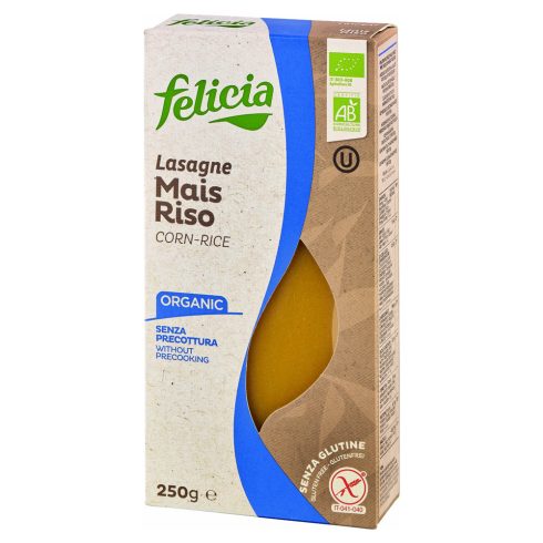 Felicia bio paste gluten free din porumb-orez lasagne 250 g