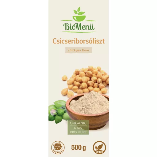 BioMenü Bio făină de Năut 500 g etichetă