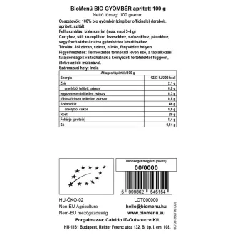 BioMenü Bio Ghimbir tocat 100 g imagine produs