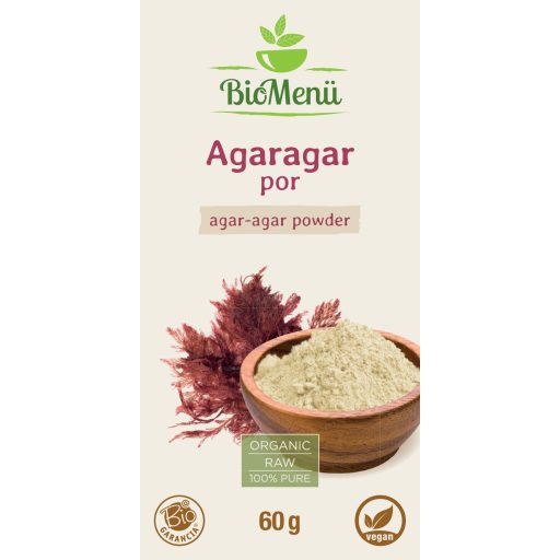 BioMenü Bio Agar-agar pudră 60 g  etichetă