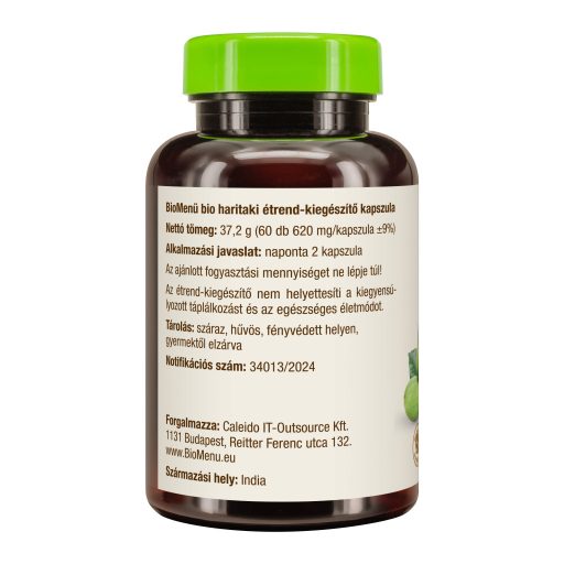 BioMenü bio Haritaki capsulă 60 buc