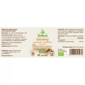 BioMenü bio Ginsengul siberian capsulă 60 buc imagine produs