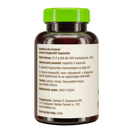BioMenü bio Brahmi capsulă 60 buc