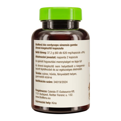 BioMenü Bio Cordyceps sinensis ciupercă capsulă 60 buc