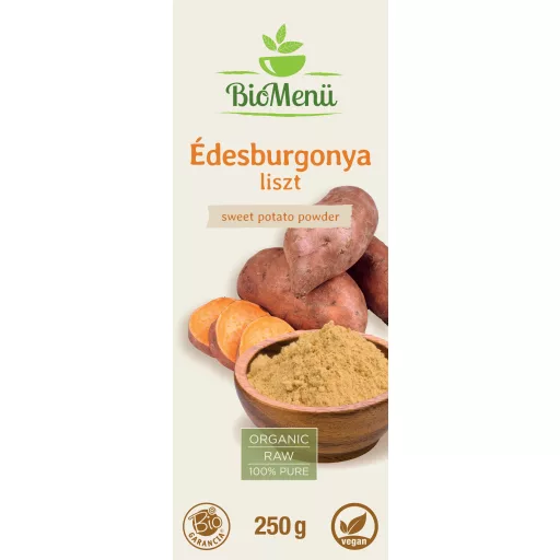 BioMenü Bio făină de Cartofi Dulci 250 g etichetă