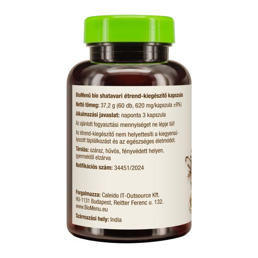 BioMenü bio Shatavari capsulă 60 buc