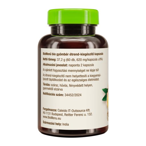 BioMenü bio Ghimbir capsulă 60 buc