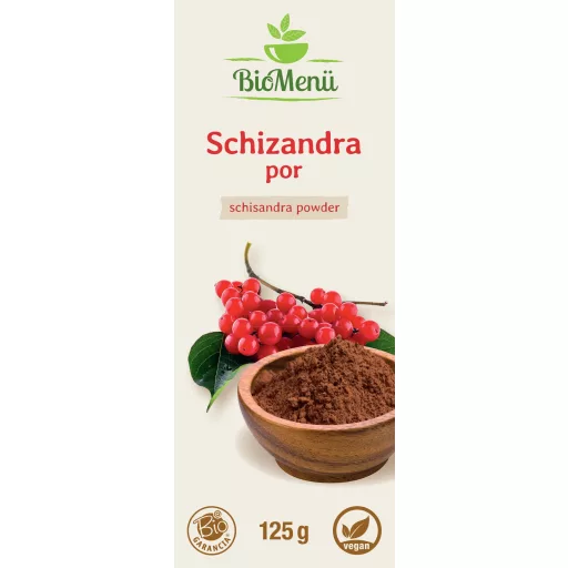 BioMenü Bio Schisandra pudra 125 g etichetă