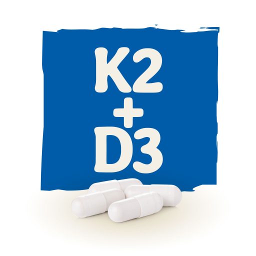 Caleido Vitamina K2+D3 gel capsule 90 buc materie primă
