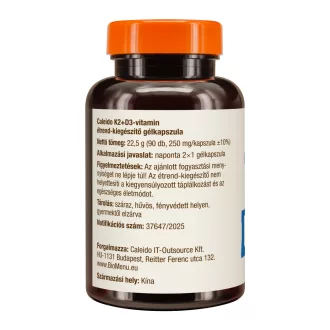 Caleido Vitamina K2+D3 gel capsule 90 buc imagine produs