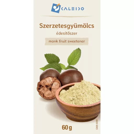 Caleido Îndulcitor din fructul de călugăr 60 g etichetă